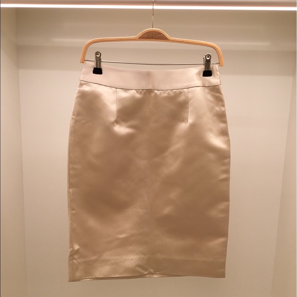 J.Crew Silk Ruffle Pencil Skirt